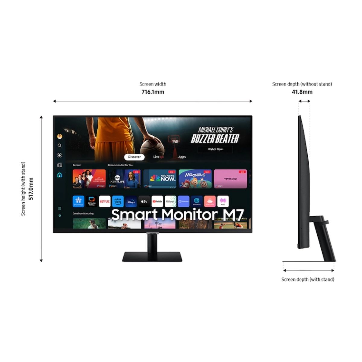 Copia - Monitor Gamer Samsung Smart M7 32" Va 4k 60hz Gaming Copia - Monitor Gamer Samsung Smart M7 32" Va 4k 60hz Gaming