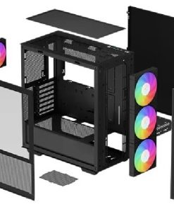 Gabinete Gamer DeepCool CH560 3 fan 140mm + 1 fan 120mm ARGB