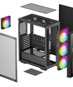 Gabinete Gamer DeepCool MATREXX55 V4 Gaming 3 fans de 140mm + 1 fan de 120mm ARGB
