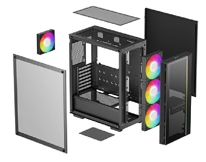 Gabinete Gamer DeepCool MATREXX55 V4 Gaming 3 fans de 140mm + 1 fan de 120mm ARGB Gabinete Gamer DeepCool MATREXX55 V4 Gaming 3 fans de 140mm + 1 fan de 120mm ARGB