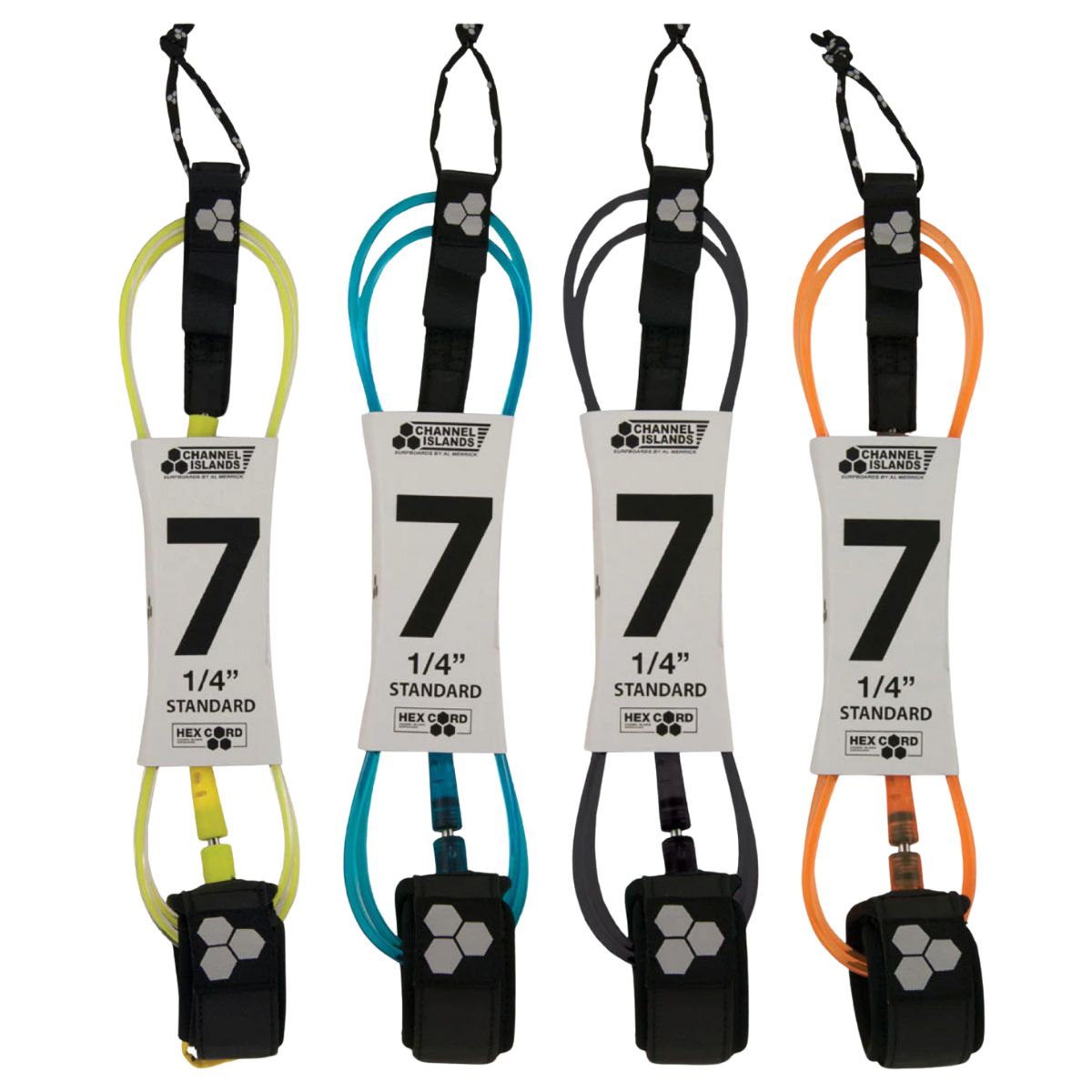 Leash Para Tabla De Surf 2,1M HEX CORD Azul CHANNEL ISLANDS Leash Para Tabla De Surf 2,1M HEX CORD Azul CHANNEL ISLANDS