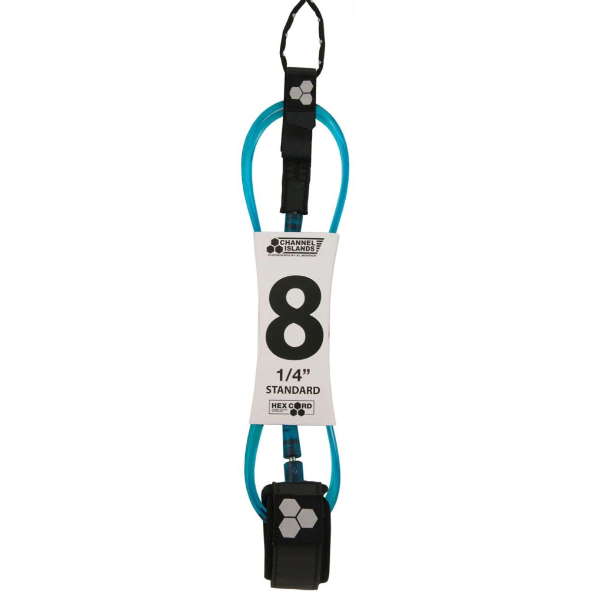 Leash Para Tabla De Surf 2,4M HEX CORD Azul CHANNEL ISLANDS Leash Para Tabla De Surf 2,4M HEX CORD Azul CHANNEL ISLANDS