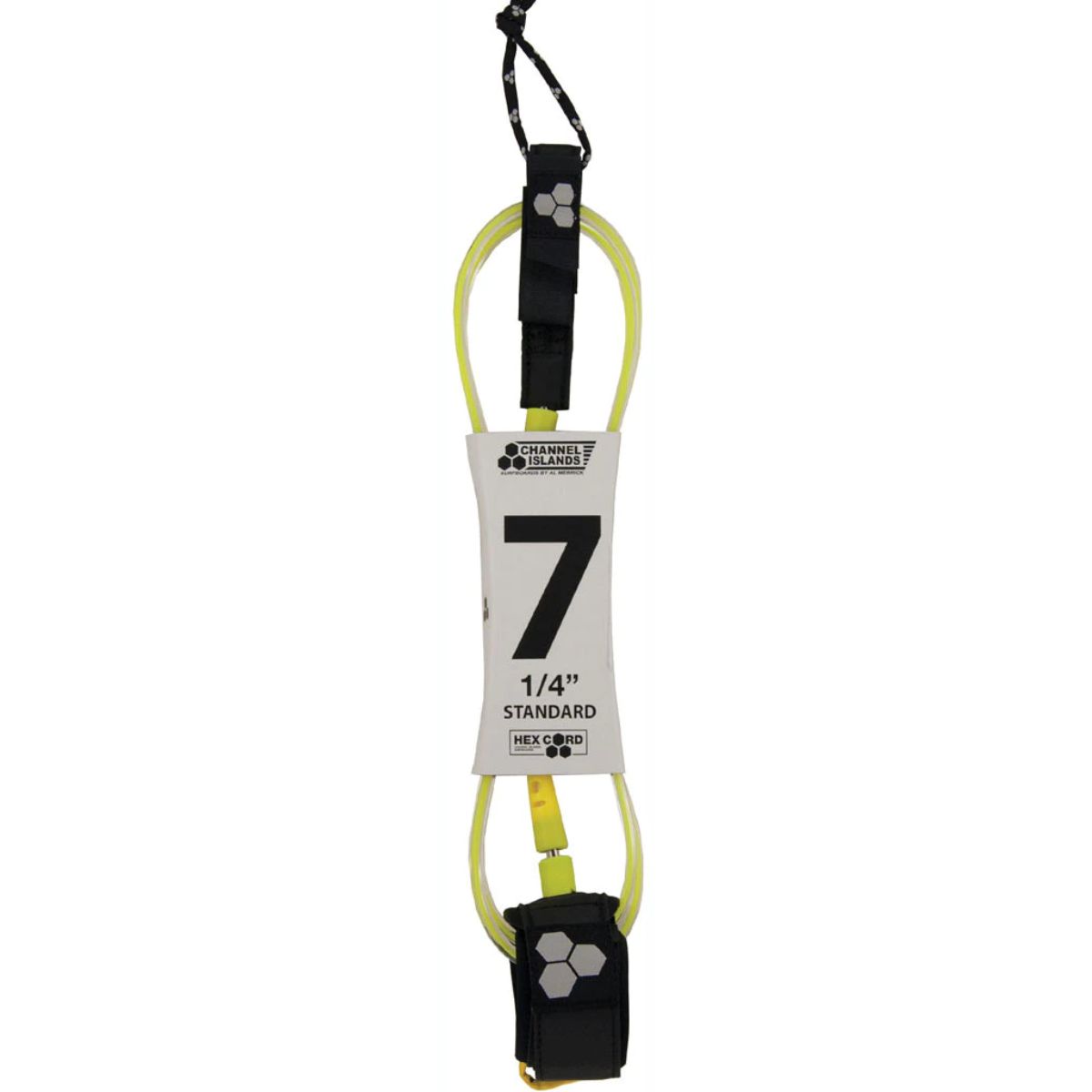 Leash Para Tabla Surf 2,1M HEX CORD Amarillo CHANNEL ISLANDS Leash Para Tabla Surf 2,1M HEX CORD Amarillo CHANNEL ISLANDS