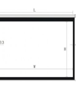 Pantalla para proyector 108'' 16:9 Blanco Retráctil