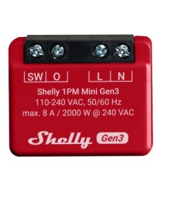 Rele Shelly Mini 1PM GEN3 Wi-fi Con medición de consumo (PM)
