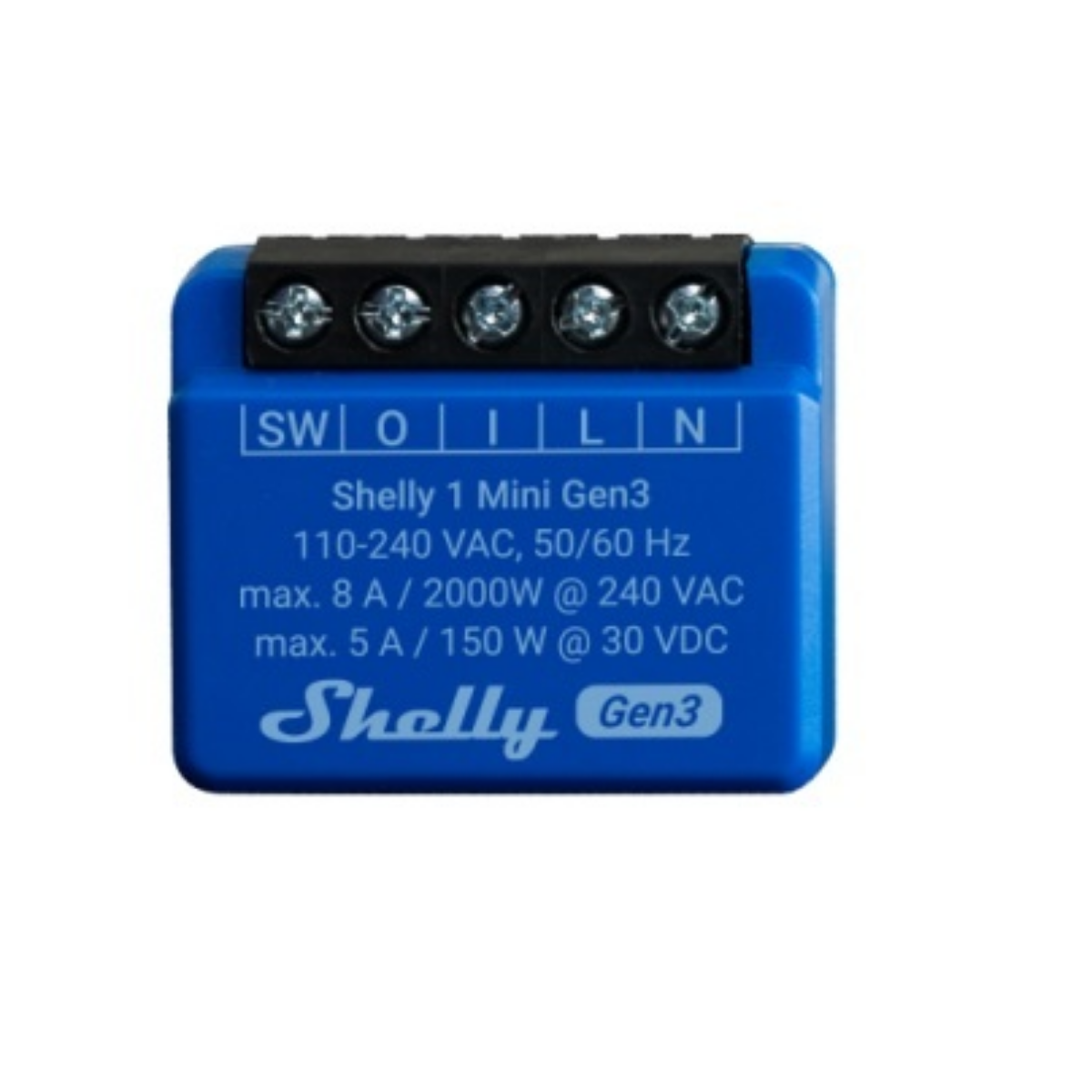 Rele Shelly Mini 1 GEN3 Wi-fi Rango hasta 30 metros Rele Shelly Mini 1 GEN3 Wi-fi Rango hasta 30 metros