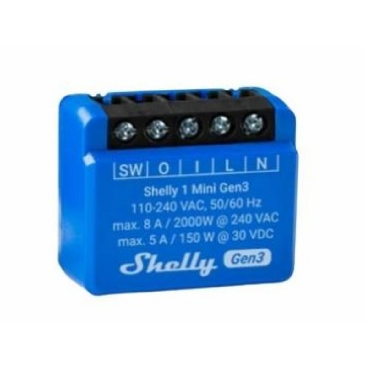 Rele Shelly Mini 1 GEN3 Wi-fi Rango hasta 30 metros Rele Shelly Mini 1 GEN3 Wi-fi Rango hasta 30 metros