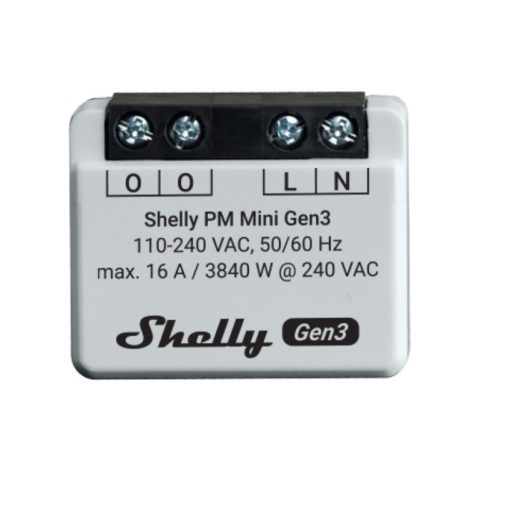 Rele Shelly Mini PM GEN3 Wi-fi Con medición de consumo (PM)