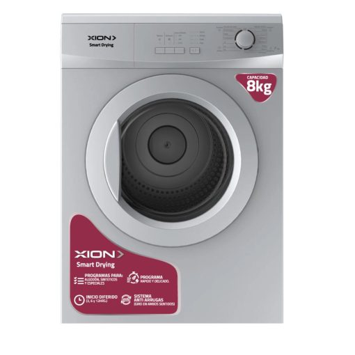 Secarropas Xion Carga Frontal 8kg Plateado