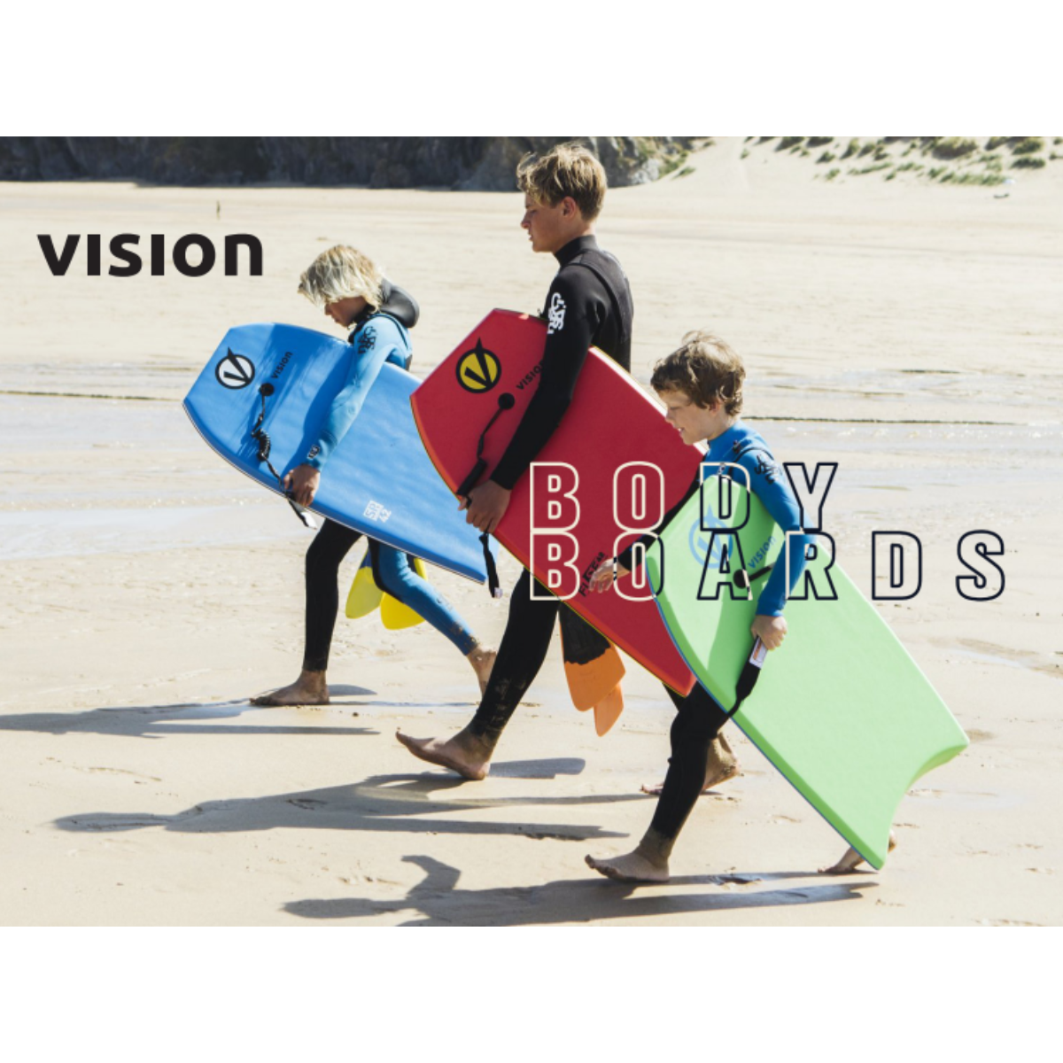 Tabla de Surf Body Board Vision Flare 42'' Red/Black