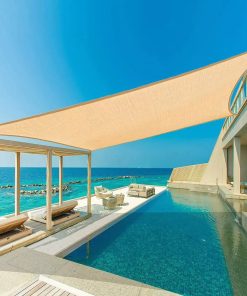 Toldo Vela p/ sombra viento y granizo c/ Uv - 3*2mts Azul