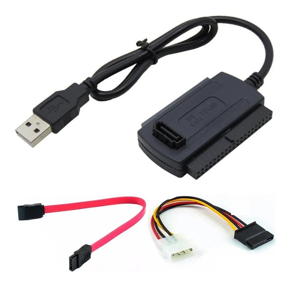 Adaptador USB 2.0 a SATA/IDE-2.5"/3.5"/5.25" - Disco por USB