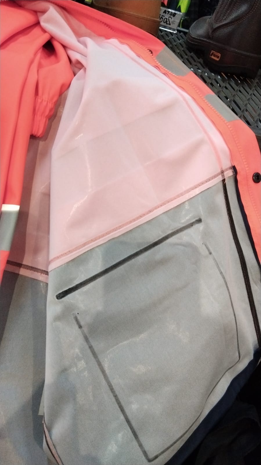 EQUIPO PARA LLUVIA PU - BICOLOR CON REFLECTIVO -Ideal p/moto