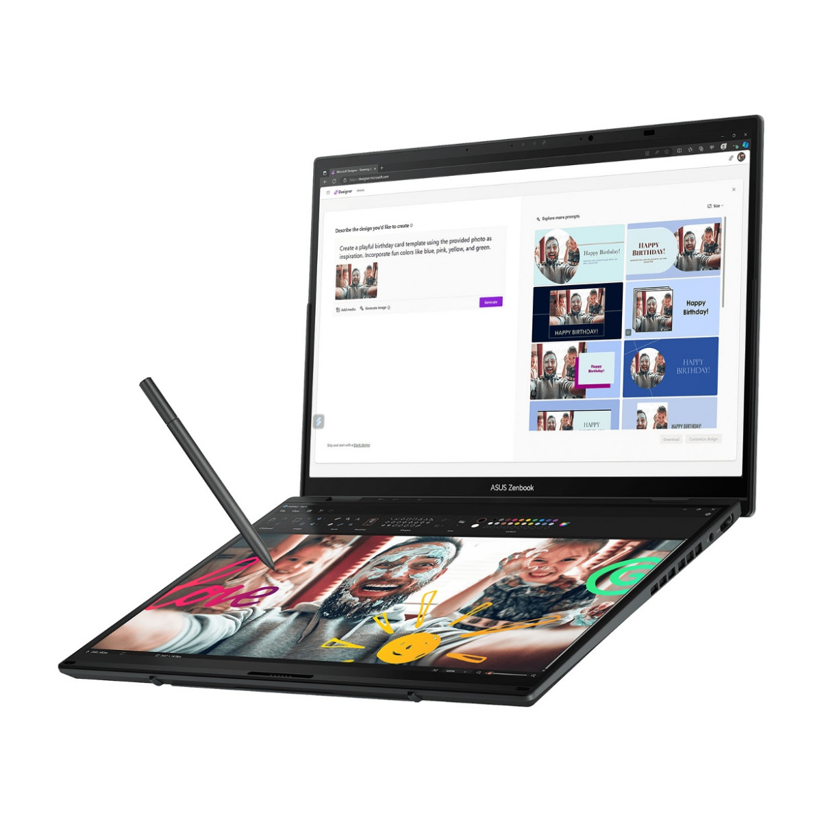 Notebook Asus Zenbook Duo UX8406CA Core Ultra 9 5.4Ghz 32GB 2TB SSD DUAL 14'' WUXGA Oled Touch Notebook Asus Zenbook Duo UX8406CA Core Ultra 9 5.4Ghz 32GB 2TB SSD DUAL 14'' WUXGA Oled Touch