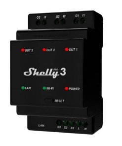 Rele Shelly Pro 3 Wi-fi DIN Triple - Relé DIN de 3 canales