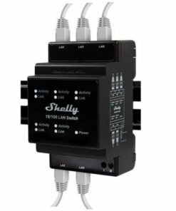 Switch LAN Shelly 5 puertos RJ-45 DIN