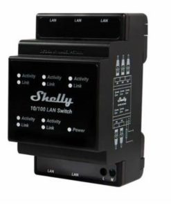 Switch LAN Shelly 5 puertos RJ-45 DIN