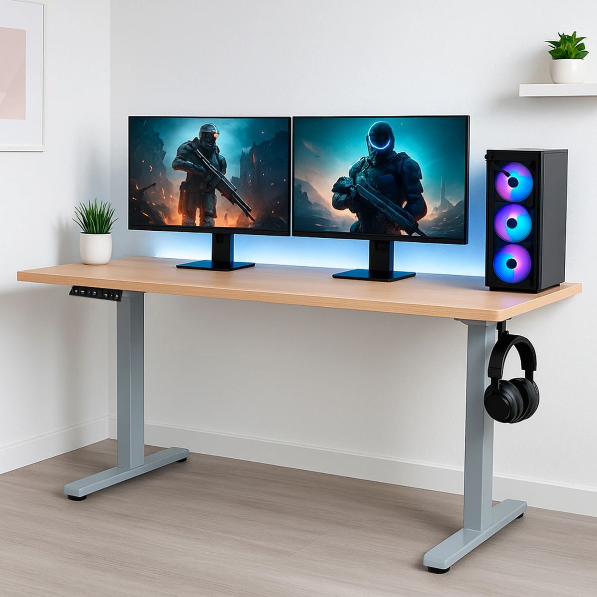 Copia - Escritorio Eléctrico Gamer Ergonómico Con Altura Ajustable - NEGRO Copia - Escritorio Eléctrico Gamer Ergonómico Con Altura Ajustable - NEGRO