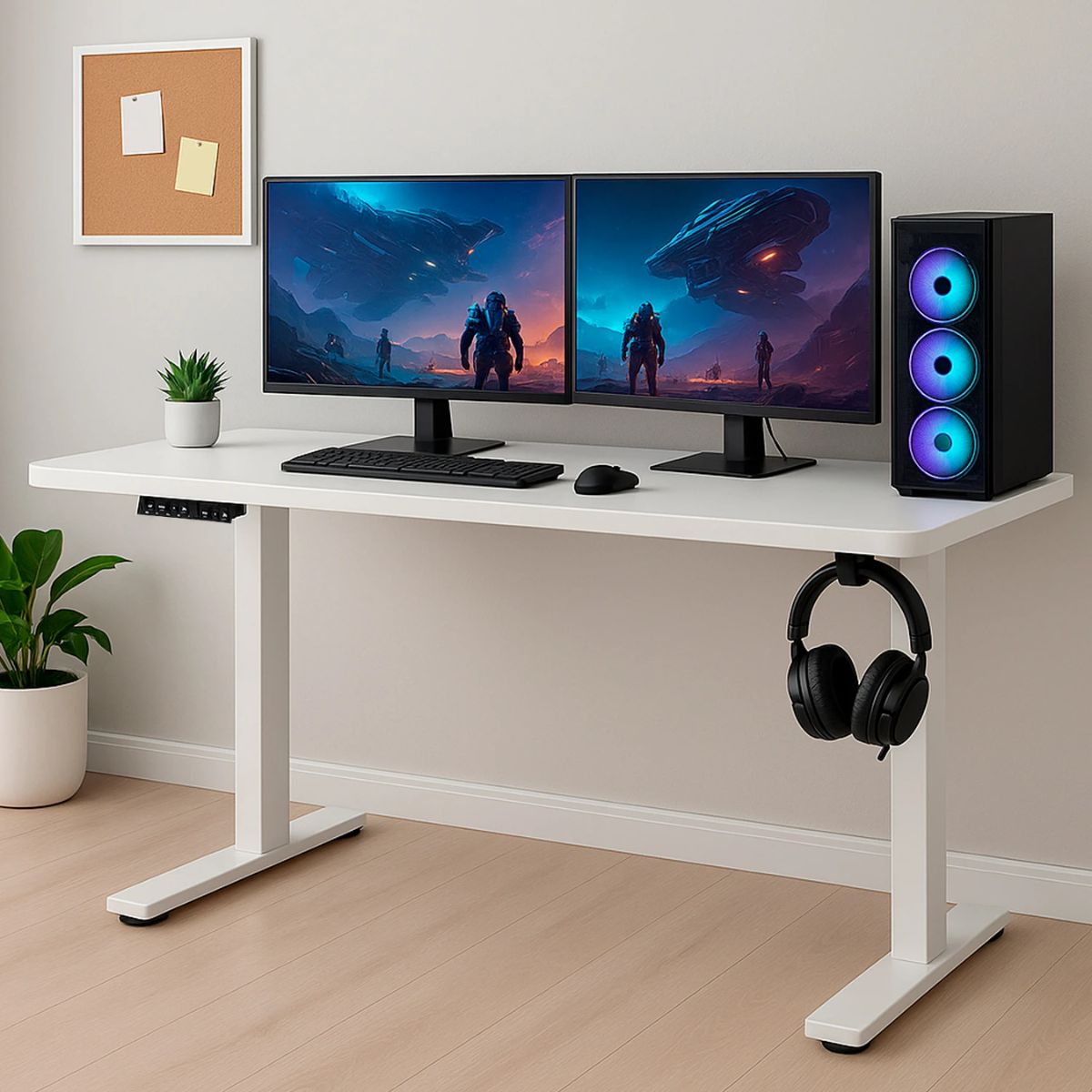 Copia - Escritorio Eléctrico Gamer Ergonómico Con Altura Ajustable - NEGRO Copia - Escritorio Eléctrico Gamer Ergonómico Con Altura Ajustable - NEGRO