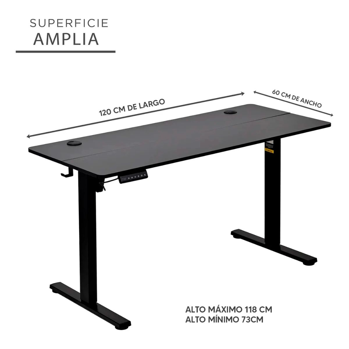 Copia - Escritorio Eléctrico Gamer Ergonómico Con Altura Ajustable - NEGRO Copia - Escritorio Eléctrico Gamer Ergonómico Con Altura Ajustable - NEGRO