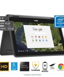 Notebook Chromebook Dell Latitude 3100 2 en 1 Celeron N4020 4GB 32GB SSD 11.6