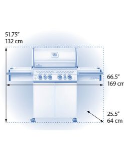 Parrilla Barbacoa Napoleon PRESTIGE PRO 500 RSIB 4 Quemador