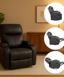 Sillón Masajeador Eléctrico Reclinable Con Control Remoto