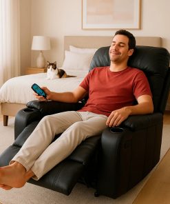 Sillón Masajeador Eléctrico Reclinable Con Control Remoto