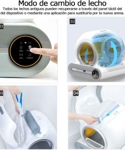 Arenero Inteligente Automático Para Gatos Aplicación Celular