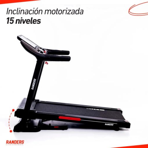 Caminadora eléctrica Randers 2.5HP 20km sop150Kg ARG-780-X