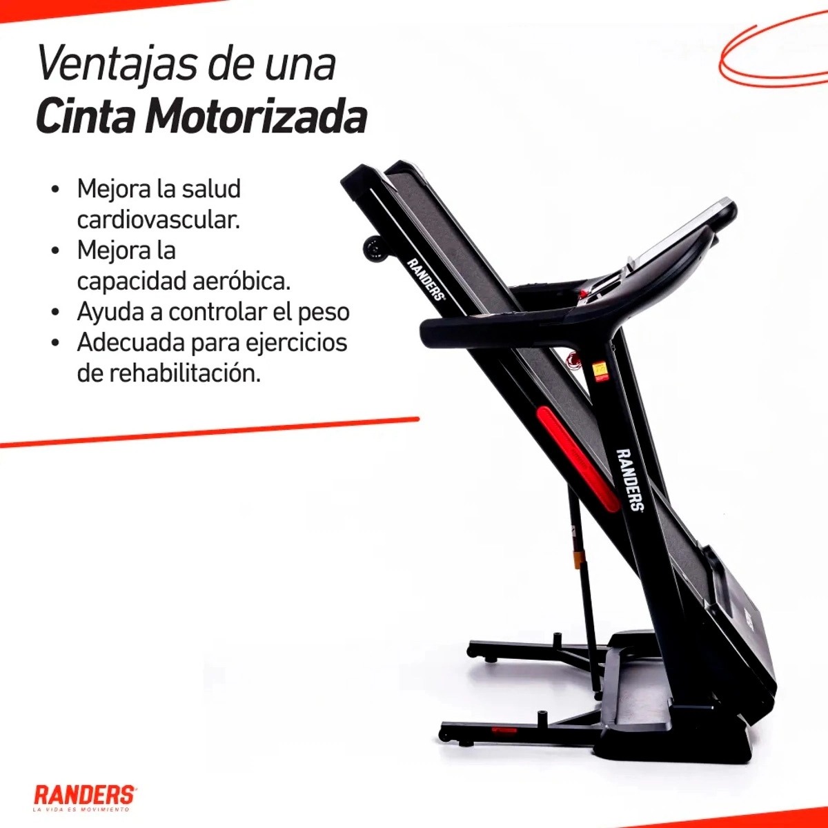 Caminadora eléctrica Randers 2.5HP 20km sop150Kg  ARG-780-X Caminadora eléctrica Randers 2.5HP 20km sop150Kg ARG-780-X