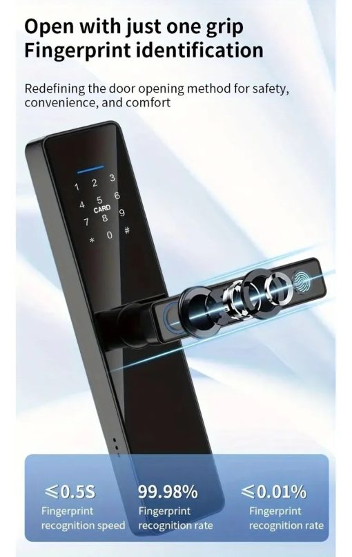 Cerradura Inteligente Con Pestillo Smart Wifi Tuya Smart App