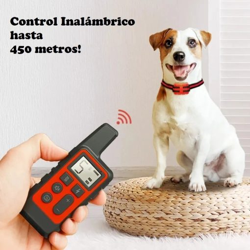 Collar Perro Adiestra Entrena Remoto Eléctrico Sumergible