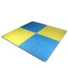 Copia - Piso Tatami Goma Eva Encastrable 1x1m 2cm AZUL-AMARILLO