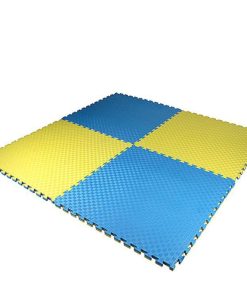 Copia - Piso Tatami Goma Eva Encastrable 1x1m 2cm AZUL-AMARILLO