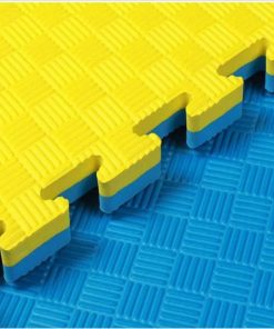 Copia - Piso Tatami Goma Eva Encastrable 1x1m 2cm AZUL-AMARILLO