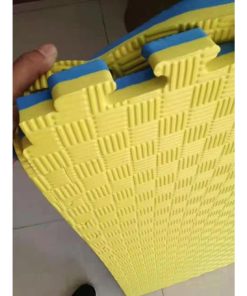 Copia - Piso Tatami Goma Eva Encastrable 1x1m 2cm AZUL-AMARILLO