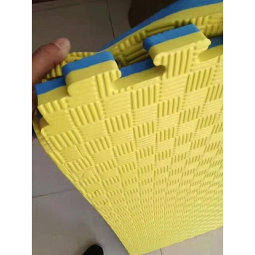 Copia - Piso Tatami Goma Eva Encastrable 1x1m 2cm AZUL-AMARILLO