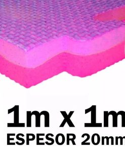 Copia - Piso Tatami Goma Eva Encastrable 1x1m 2cm ROJO-AZUL