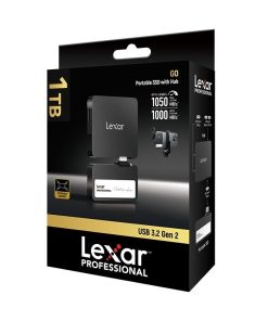 Disco SSD Lexar Pro 1TB Portable con Hub - hasta 1050 MB/s