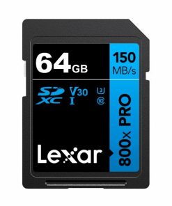 Memoria SDXC Lexar 800X Pro 64GB Blue Series -hasta 120 MB/s