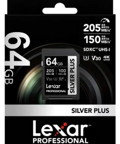 Memoria SDXC Lexar Pro 64GB Silver Plus - hasta 205 MB/s