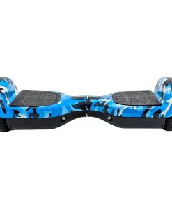 Patineta Eléctrica Hoverboard BT c/Rodilleras Azul Camuflado