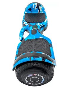 Patineta Eléctrica Hoverboard BT c/Rodilleras Azul Camuflado