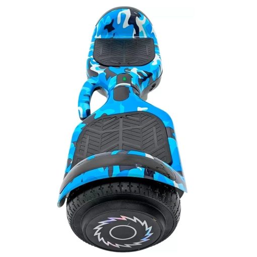 Patineta Eléctrica Hoverboard BT c/Rodilleras Azul Camuflado