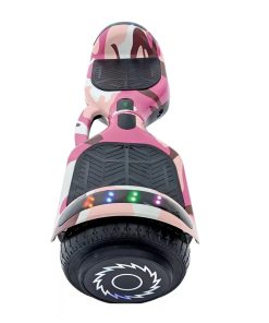 Patineta Eléctrica Hoverboard BT c/Rodilleras Rosa Camuflado