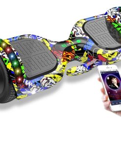Patineta Eléctrica Hoverboard BT c/Rodilleras Rosa Camuflado