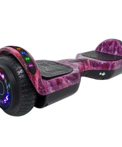 Patineta Eléctrica Hoverboard BT c/Rodilleras -Rosa Nebulosa