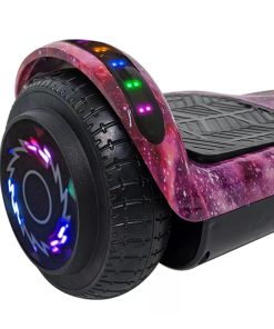 Patineta Eléctrica Hoverboard BT c/Rodilleras -Rosa Nebulosa