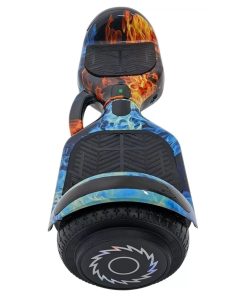 Patineta Eléctrica Hoverboard BT c/Rodilleras - Azul Naranja
